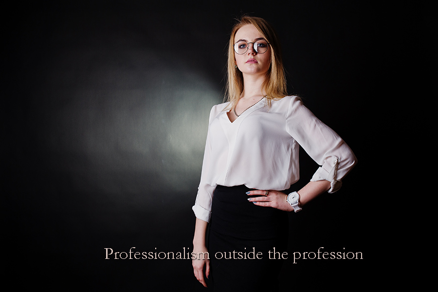 Professionalism outside the profession